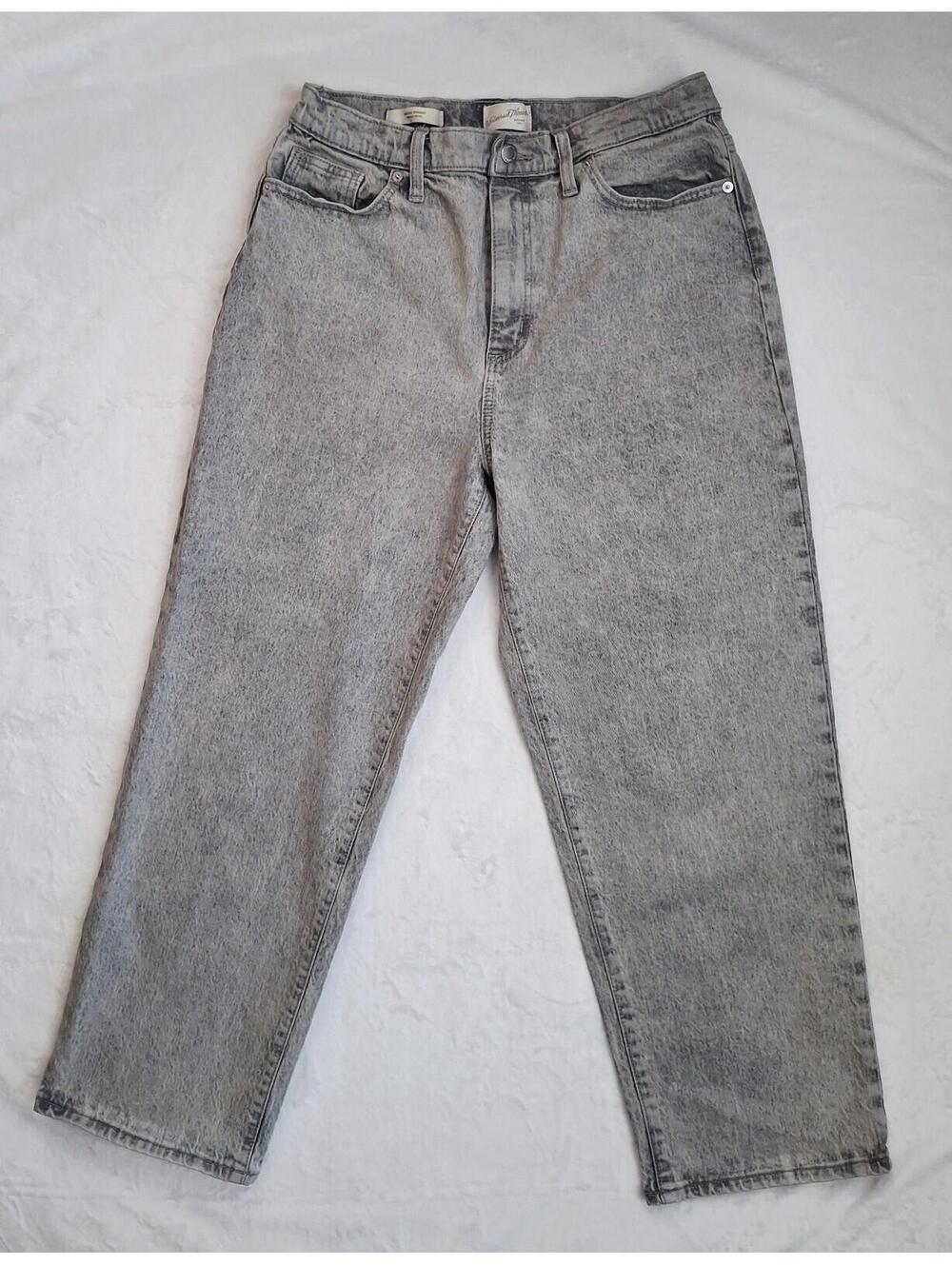 Universal Thread Goods Co Vintage Straight Gray Denim Cotton Blend Jeans 12/31R